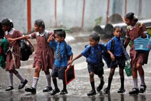 school rain